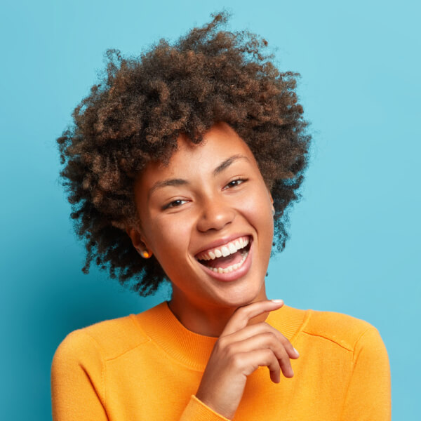 young woman laughing